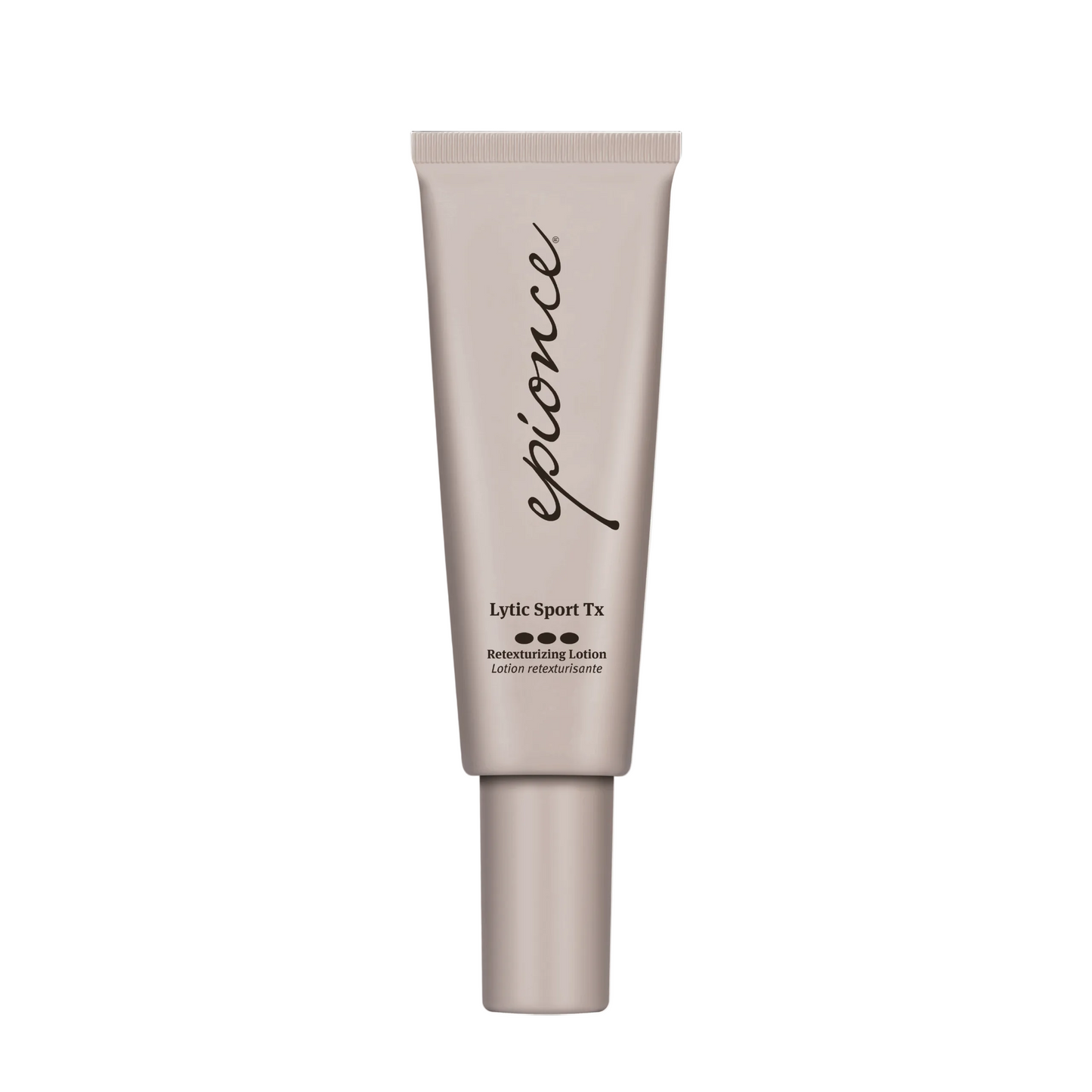 Epionce Lytic Sport TX Restoring Lotion tube on a white background